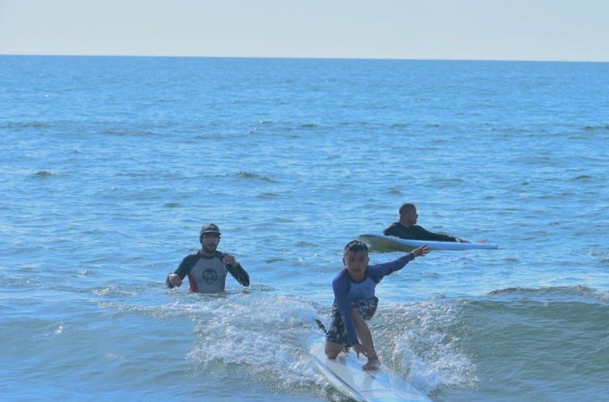 A surf lesson in Tamarindo