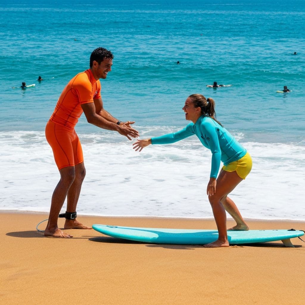 Surf Lesson at Sunrise